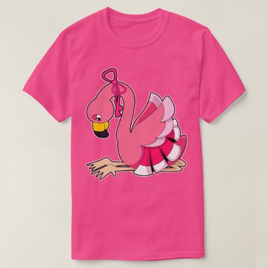 Flamingo met lint t-shirt (Design voorkant)