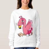 Flamingo met lint trui (Voorkant)