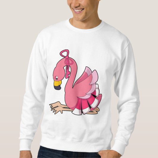 Flamingo met lint trui (Voorkant)