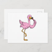 Flamingo met Lippenstift Briefkaart (Voorkant / Achterkant)