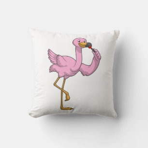 Flamingo met Lipstick Kussen