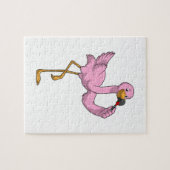 Flamingo met Lipstick Legpuzzel (Horizontaal)
