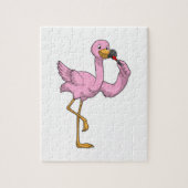 Flamingo met Lipstick Legpuzzel (Verticaal)