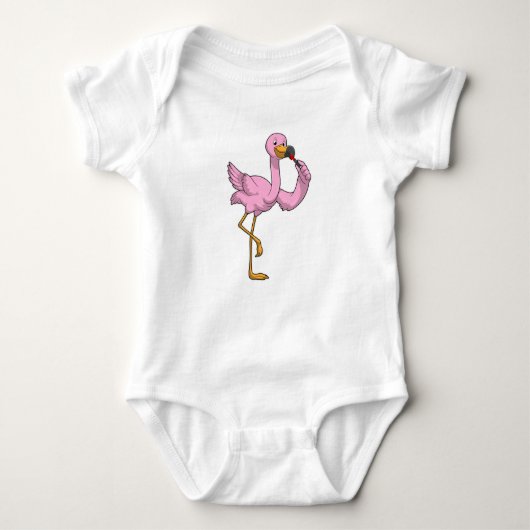 Flamingo met Lipstick Romper (Voorkant)
