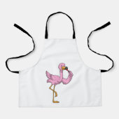 Flamingo met Lipstick Schort (Voorkant)