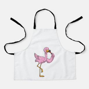 Flamingo met Lipstick Schort