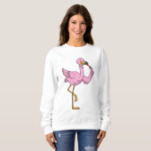 Flamingo met Lipstick Trui (Voorkant volledig)