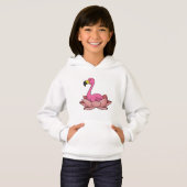 Flamingo met Lotus flower (Voorkant volledig)