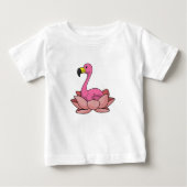Flamingo met Lotus flower (Voorkant)