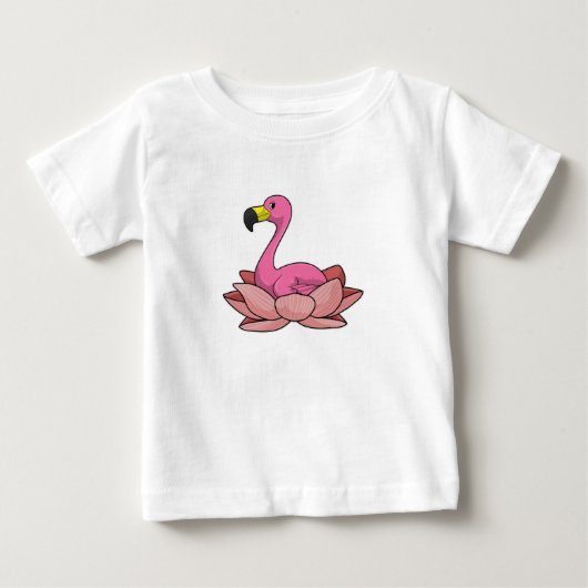Flamingo met Lotus flower (Voorkant)