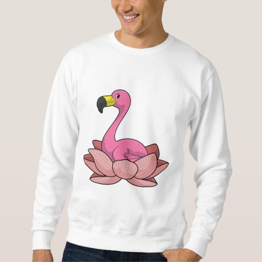 Flamingo met Lotus flower Trui (Voorkant)
