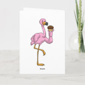 Flamingo met Muffin Kaart (Achterkant)