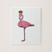 Flamingo met Muffin Legpuzzel (Verticaal)