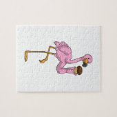 Flamingo met Muffin Legpuzzel (Horizontaal)