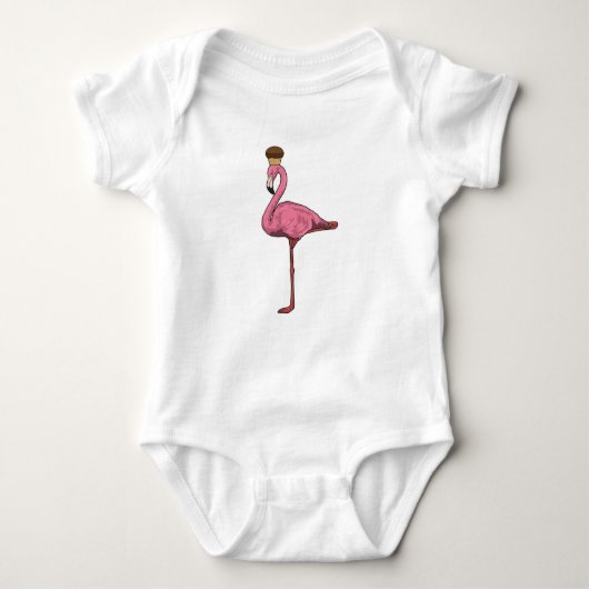 Flamingo met Muffin Romper (Voorkant)