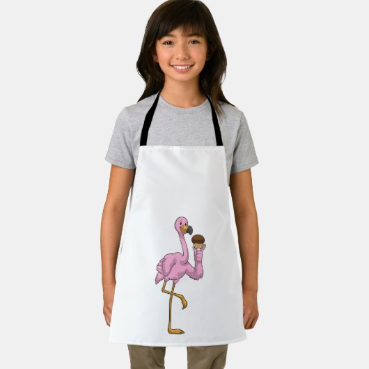 Flamingo met Muffin Schort (Insitu)