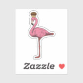 Flamingo met Muffin Sticker (Vel)