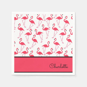 Flamingo met Naam Servet