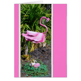 Flamingo met Nest Mailbox Kaart