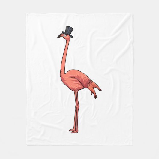 Flamingo met Pet Fleece Deken (Voorkant)