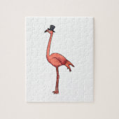 Flamingo met Pet Legpuzzel (Verticaal)