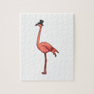 Flamingo met Pet Legpuzzel