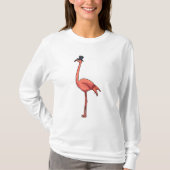 Flamingo met Pet T-shirt (Voorkant)