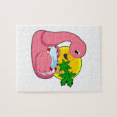 Flamingo met pool legpuzzel (Horizontaal)