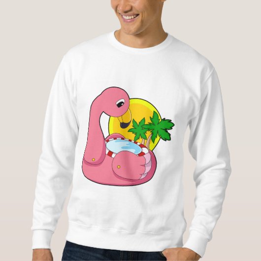 Flamingo met pool trui (Voorkant)