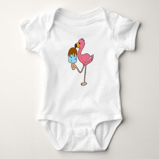 Flamingo met Popsicle Romper (Voorkant)