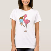Flamingo met Popsicle T-shirt (Voorkant)