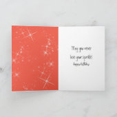 Flamingo met rode hoge hak schoen kaart (Binnen)