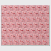 Flamingo met rode hoge hakken cadeaupapier (Vlak)