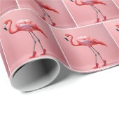 Flamingo met rode hoge hakken cadeaupapier (Rol Hoek)