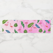 flamingo met sneeuw voor kerst nr . 1 waterfles etiket (Enkel label)