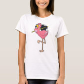 Flamingo met Umbrella T-shirt (Voorkant)
