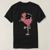 Flamingo met Umbrella T-shirt (Design voorkant)