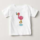 Flamingo met vis (Voorkant)