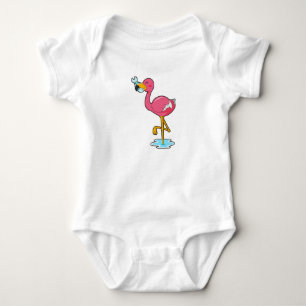 Flamingo met vis romper