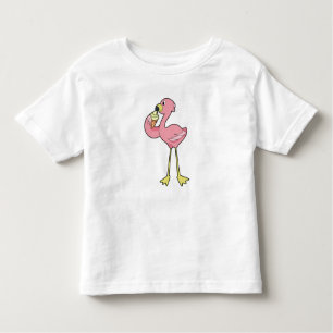 Flamingo met Waffle-ijs Kinder Shirts
