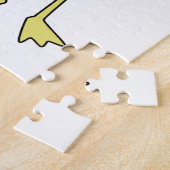 Flamingo met Waffle-ijs Legpuzzel (Zijkant)