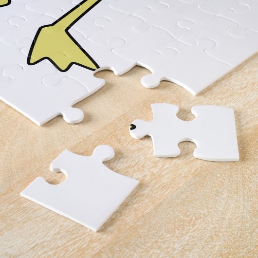 Flamingo met Waffle-ijs Legpuzzel (Zijkant)