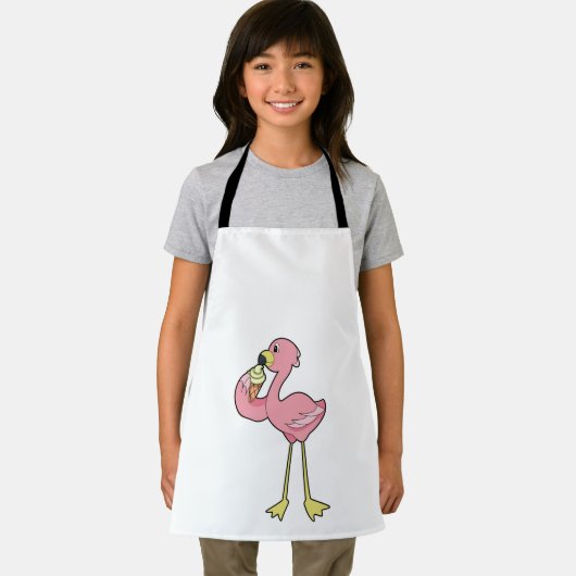 Flamingo met Waffle-ijs Schort (Insitu)