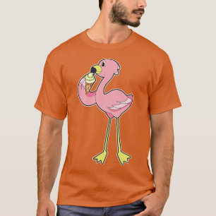 Flamingo met Waffle-ijs T-shirt