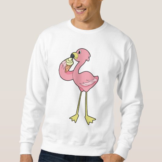 Flamingo met Waffle-ijs Trui (Voorkant)