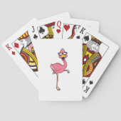 Flamingo met zonnebril pokerkaarten (Achterkant)