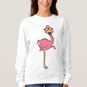 Flamingo met zonnebril trui