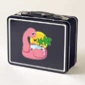 Flamingo met Zwembad (Achterkant)