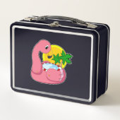 Flamingo met Zwembad (Voorkant)