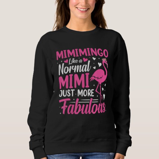 Flamingo Mimimingo like a normal Mimi Grandma Trui (Voorkant)